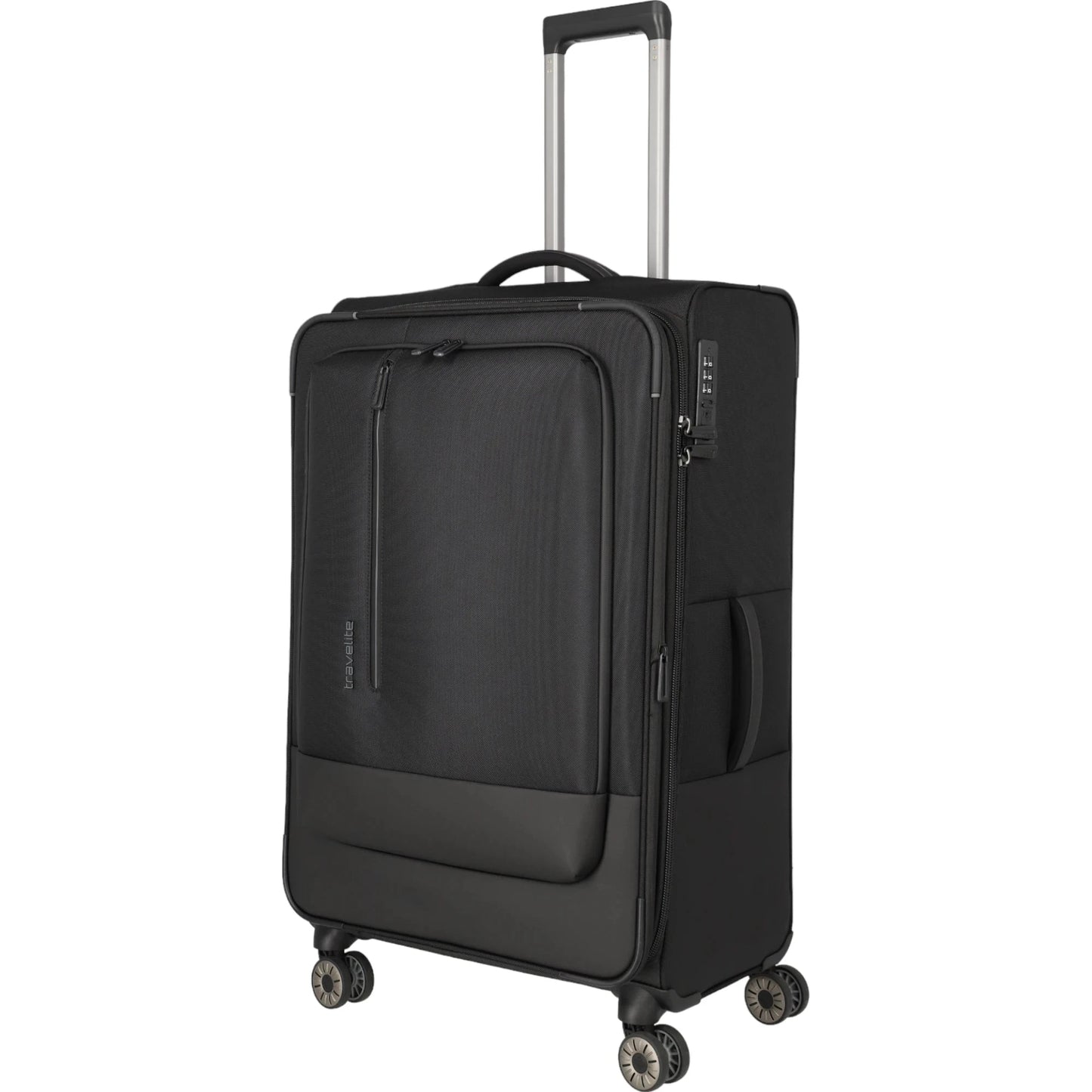 Travelite Crosslite  4-Rollen-Trolley L 77 cm -Schwarz KOFFER-PLUS.COM