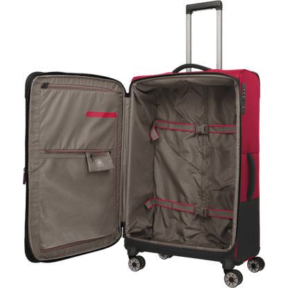 Travelite Crosslite 4-Rollen-Trolley L 77 cm -Rot KOFFER-PLUS.COM