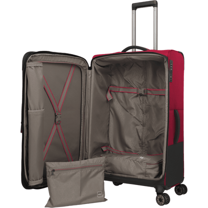 Travelite Crosslite 4-Rollen-Trolley L 77 cm -Rot KOFFER-PLUS.COM