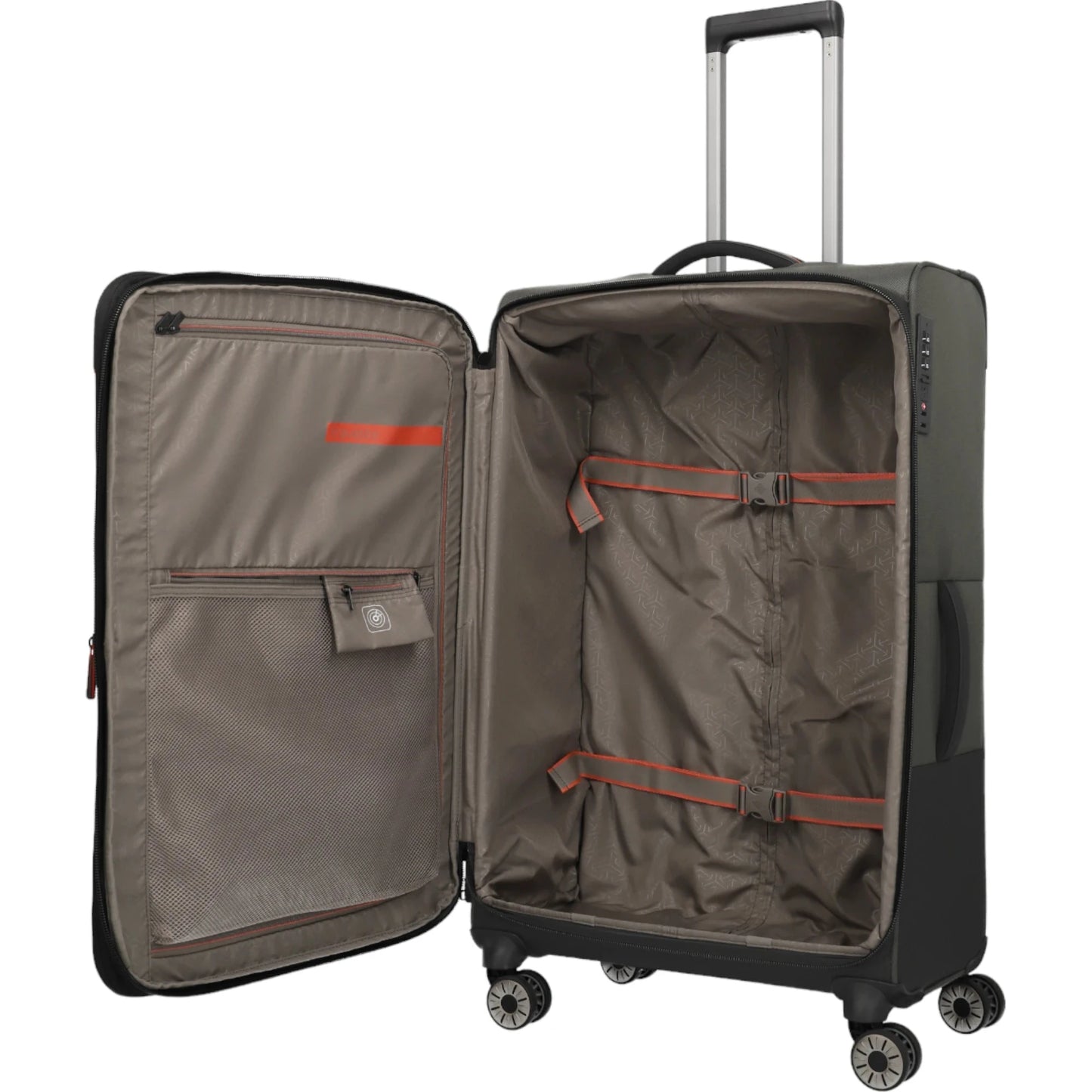 Travelite Crosslite  4-Rollen-Trolley L 77 cm -Oliv KOFFER-PLUS.COM