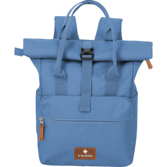 Travelite Basics Short Handle Rolltop-Rucksack 37 cm -Denim KOFFER-PLUS.COM