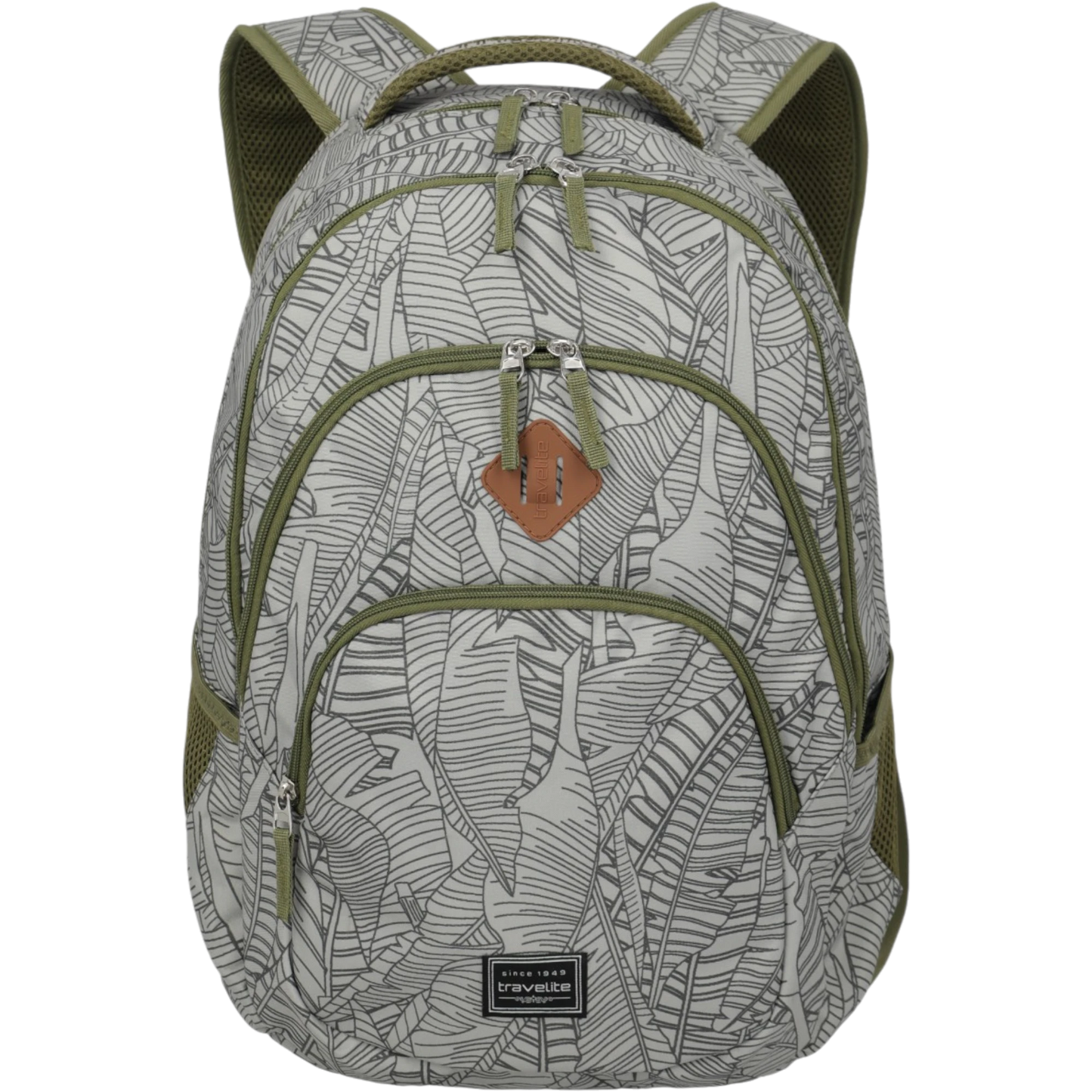 Travelite Basics Rucksack mit Laptopfach 45 cm -Print Grey KOFFER-PLUS.COM