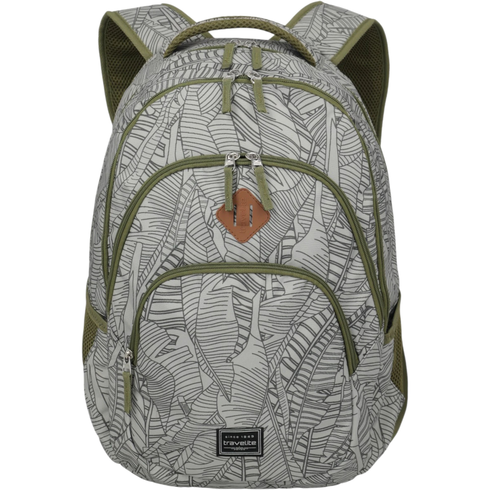 Travelite Basics Rucksack mit Laptopfach 45 cm -Print Grey KOFFER-PLUS.COM