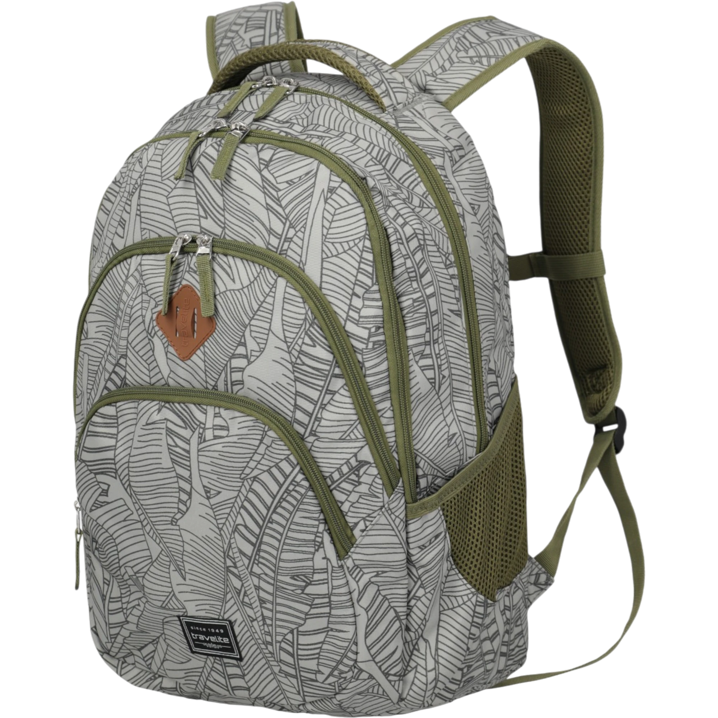 Travelite Basics Rucksack mit Laptopfach 45 cm -Print Grey KOFFER-PLUS.COM