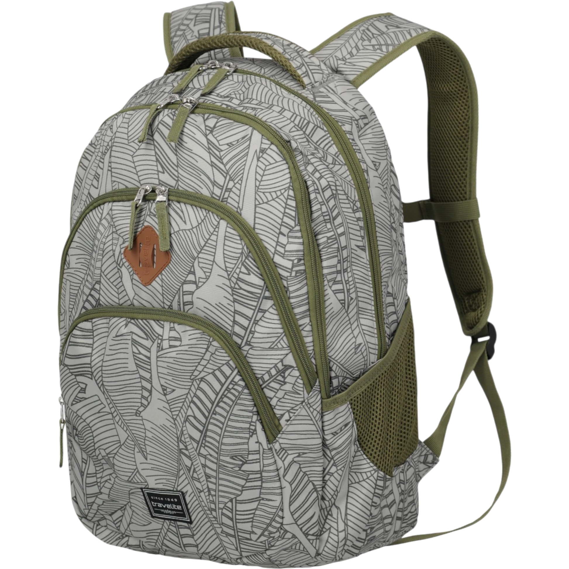 Travelite Basics Rucksack mit Laptopfach 45 cm -Print Grey KOFFER-PLUS.COM