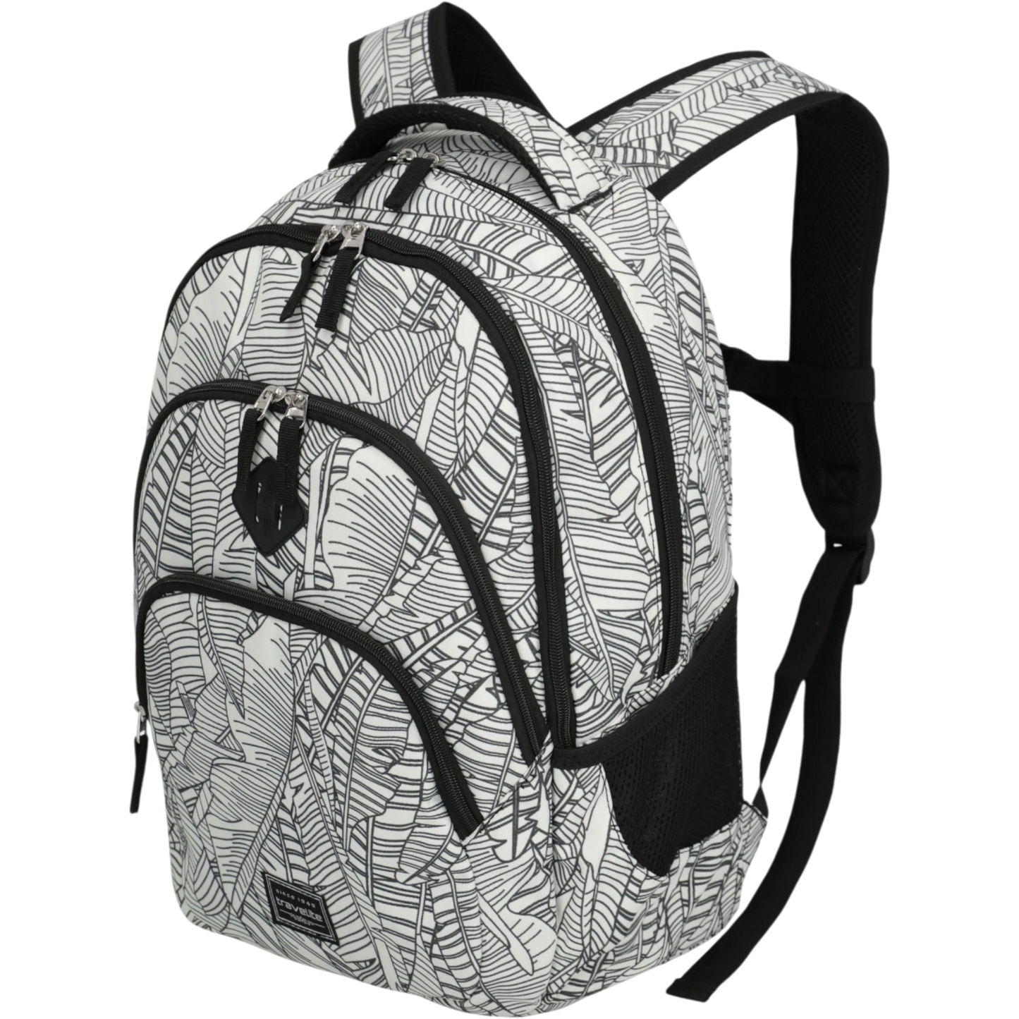 Travelite Basics Rucksack mit Laptopfach 45 cm -Print White KOFFER-PLUS.COM
