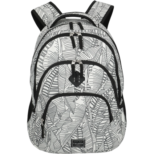 Travelite Basics Rucksack mit Laptopfach 45 cm -Print White
