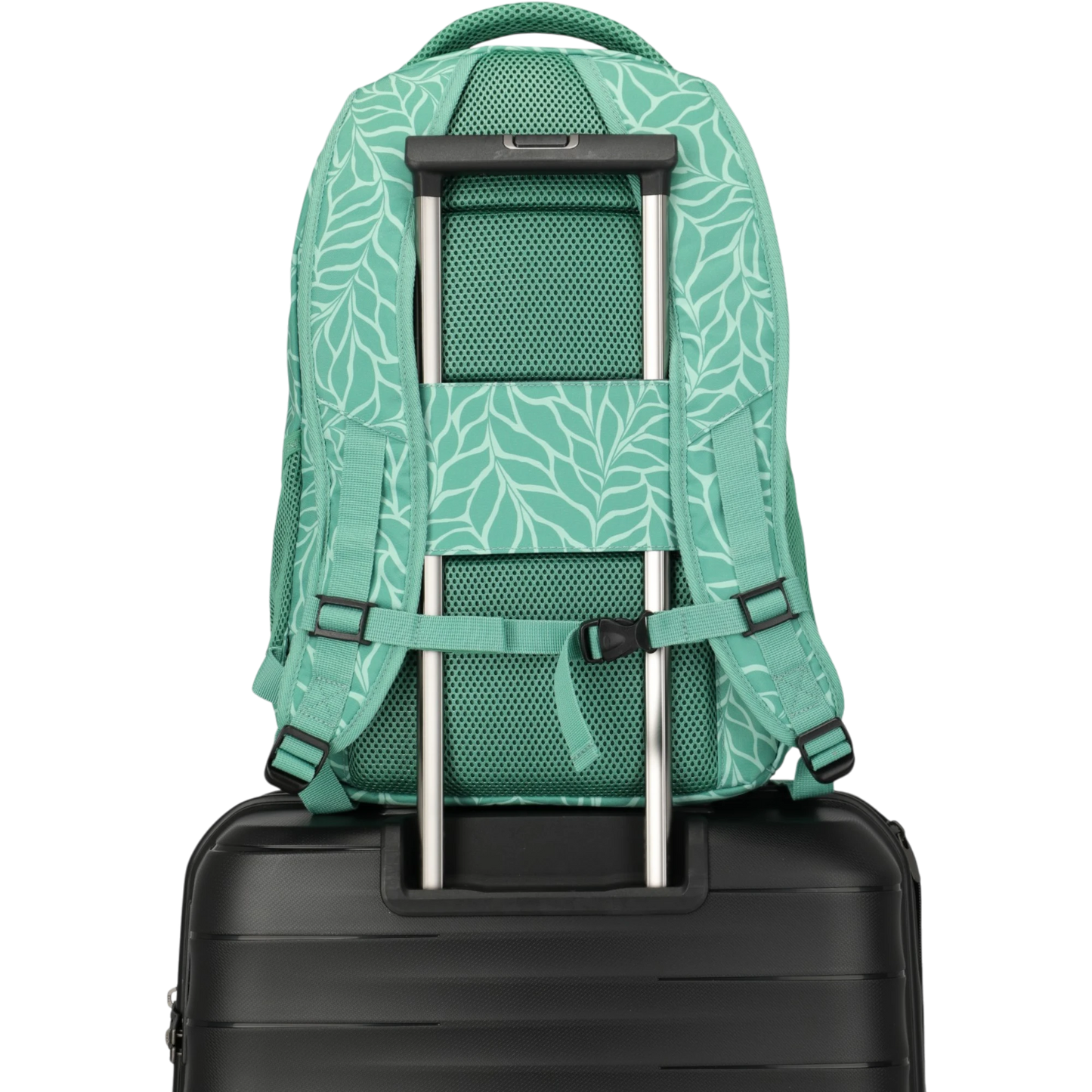 Travelite Basics Rucksack mit Laptopfach 45 cm -Print Green KOFFER-PLUS.COM