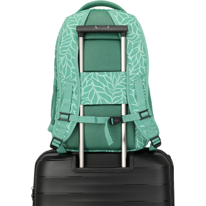 Travelite Basics Rucksack mit Laptopfach 45 cm -Print Green KOFFER-PLUS.COM