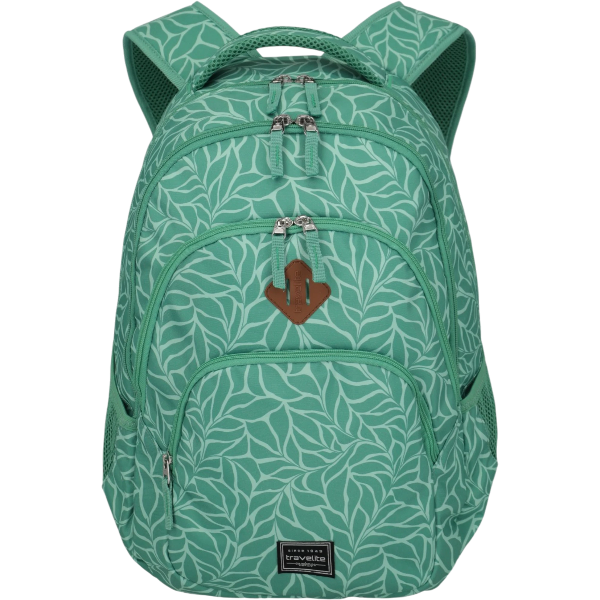 Travelite Basics Rucksack mit Laptopfach 45 cm -Print Green KOFFER-PLUS.COM