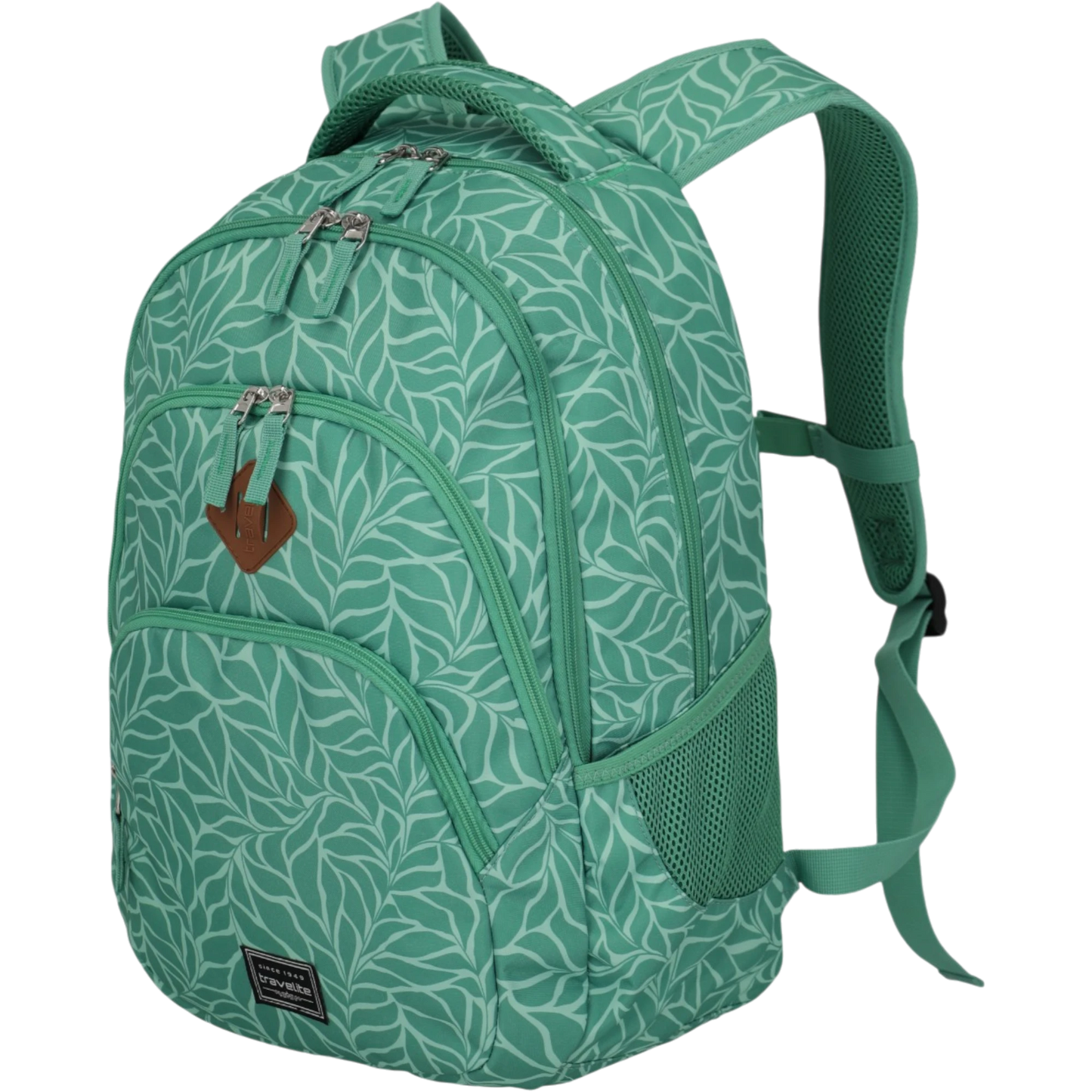 Travelite Basics Rucksack mit Laptopfach 45 cm -Print Green KOFFER-PLUS.COM