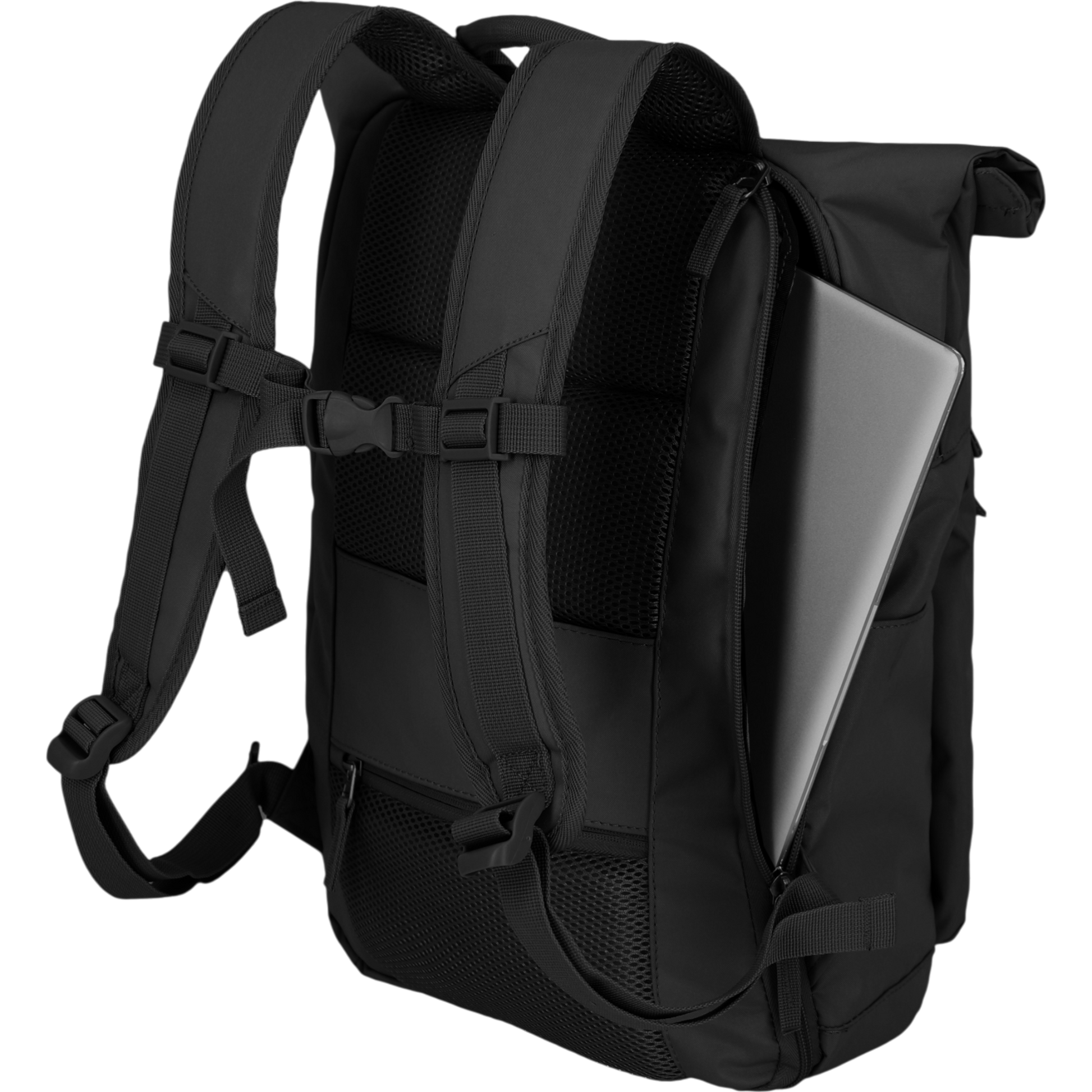 Travelite Basics Rolltop-Rucksack 60 cm -Schwarz KOFFER-PLUS.COM