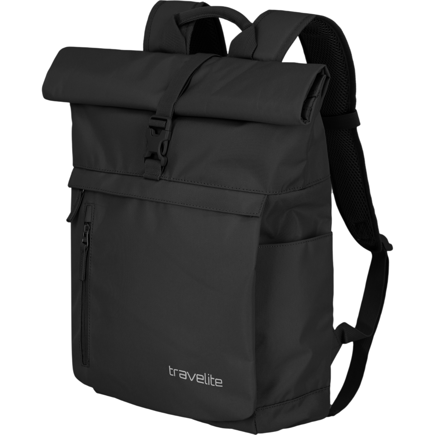 Travelite Basics Rolltop-Rucksack 60 cm -Schwarz KOFFER-PLUS.COM