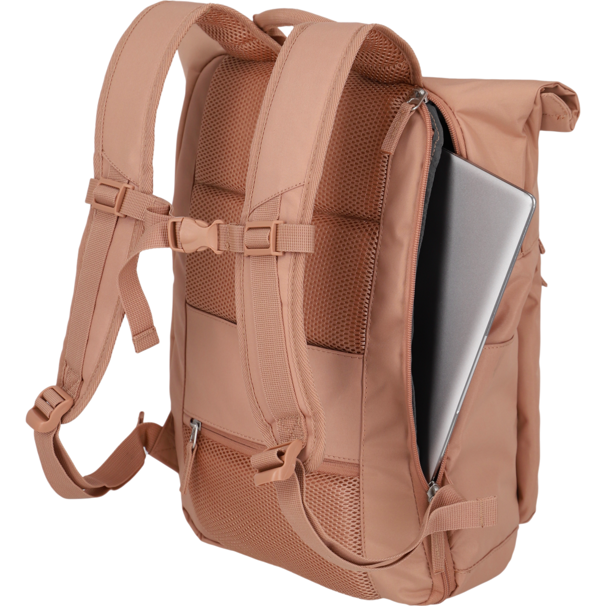 Travelite Basics Rolltop-Rucksack 60 cm -Puderrosa KOFFER-PLUS.COM