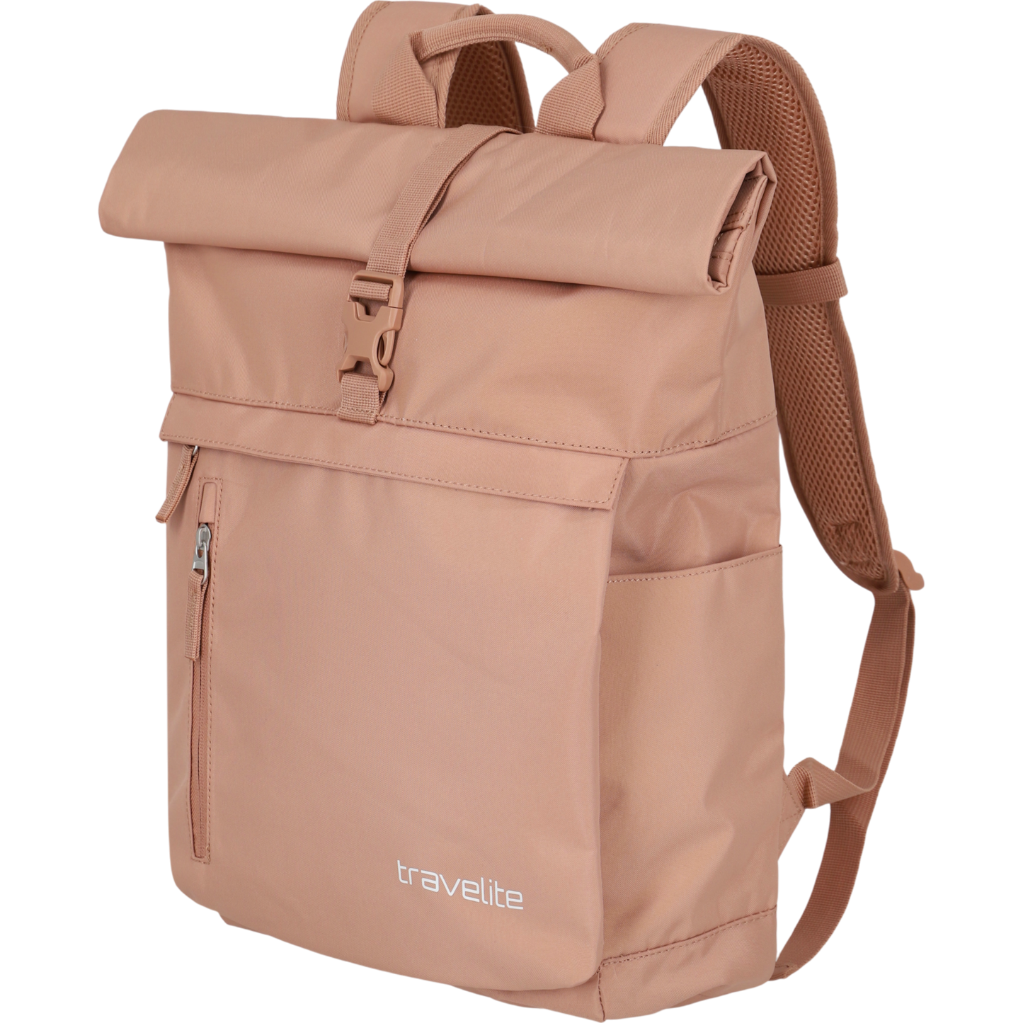 Travelite Basics Rolltop-Rucksack 60 cm -Puderrosa KOFFER-PLUS.COM