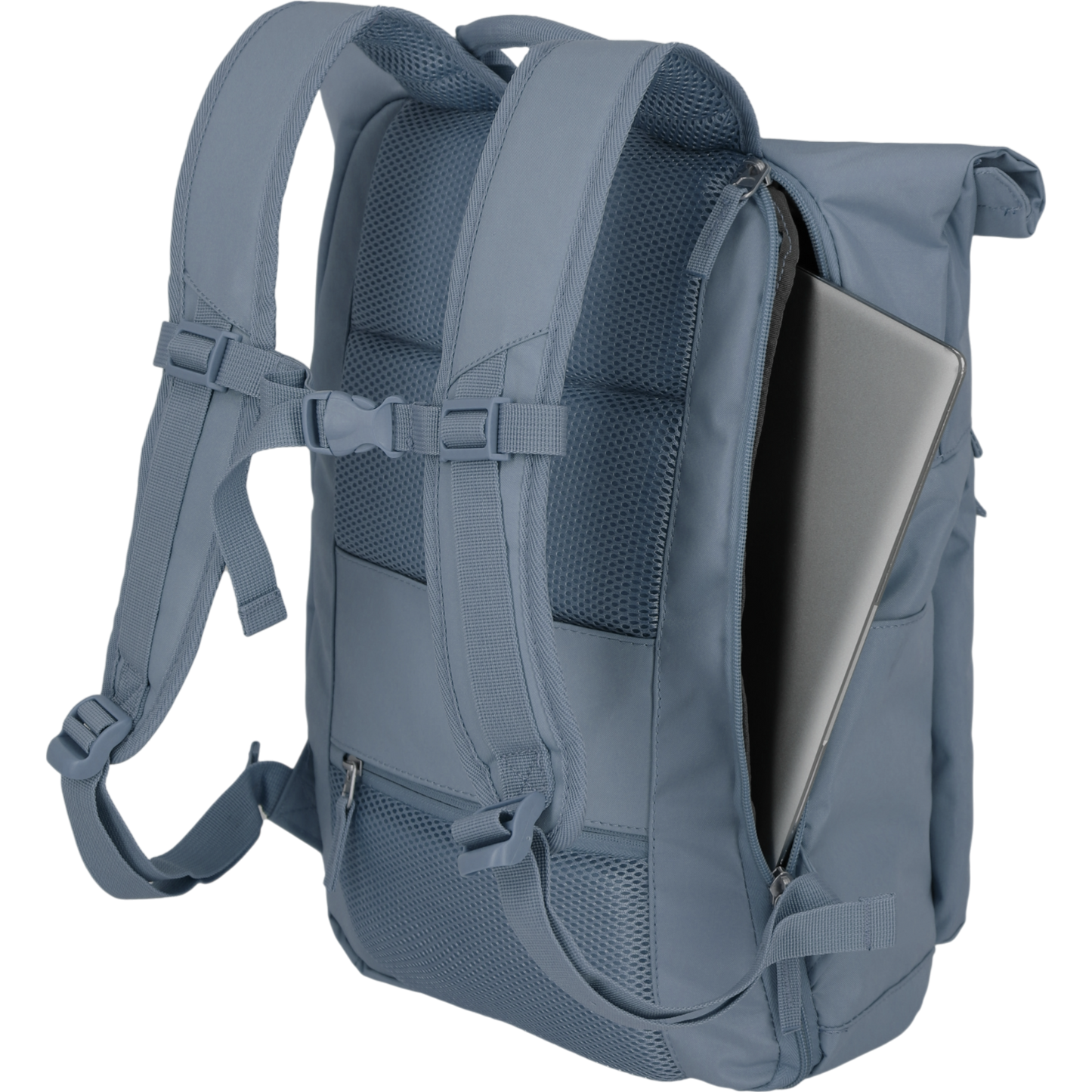 Travelite Basics Rolltop-Rucksack 60 cm -Rauchblau KOFFER-PLUS.COM
