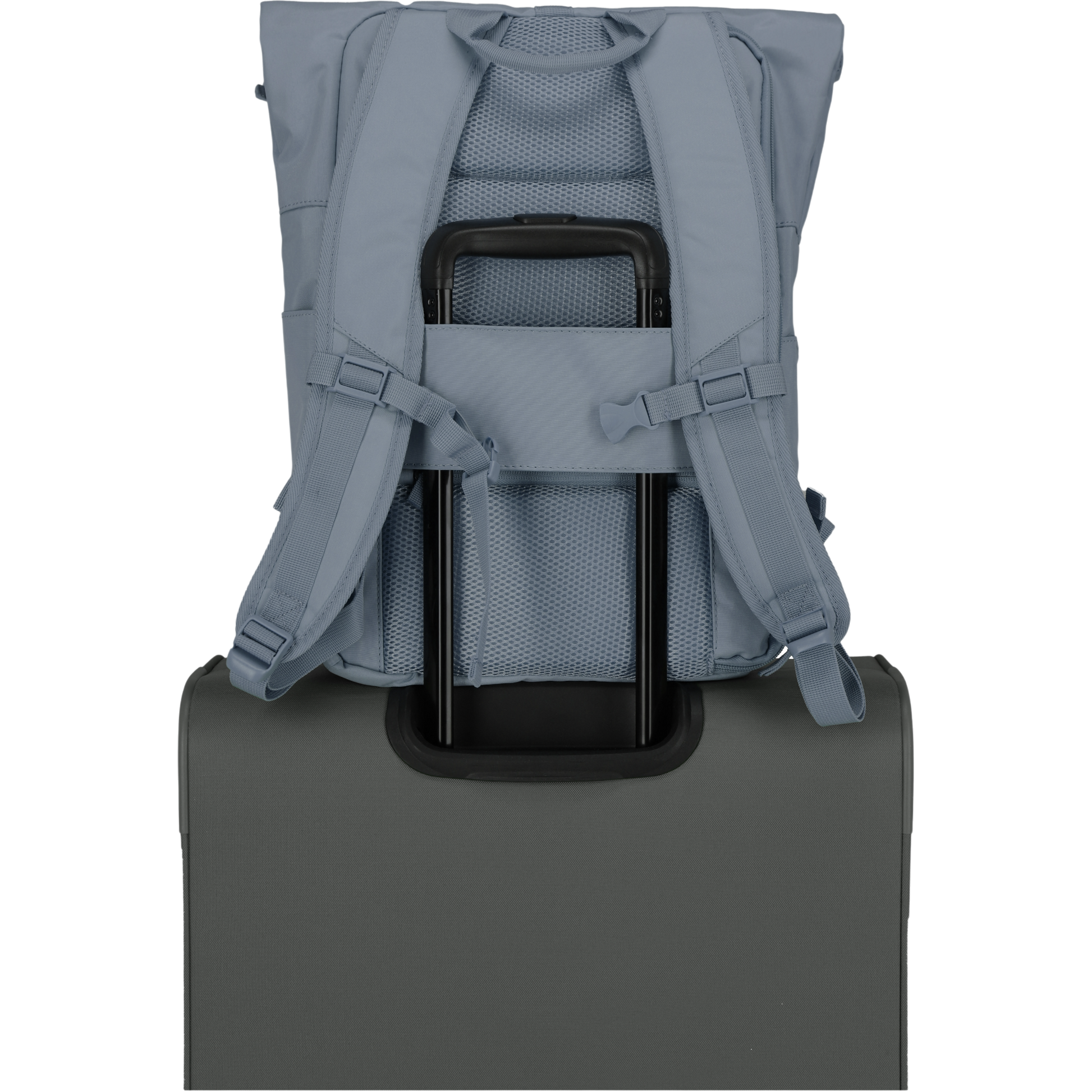 Travelite Basics Rolltop-Rucksack 60 cm -Rauchblau KOFFER-PLUS.COM