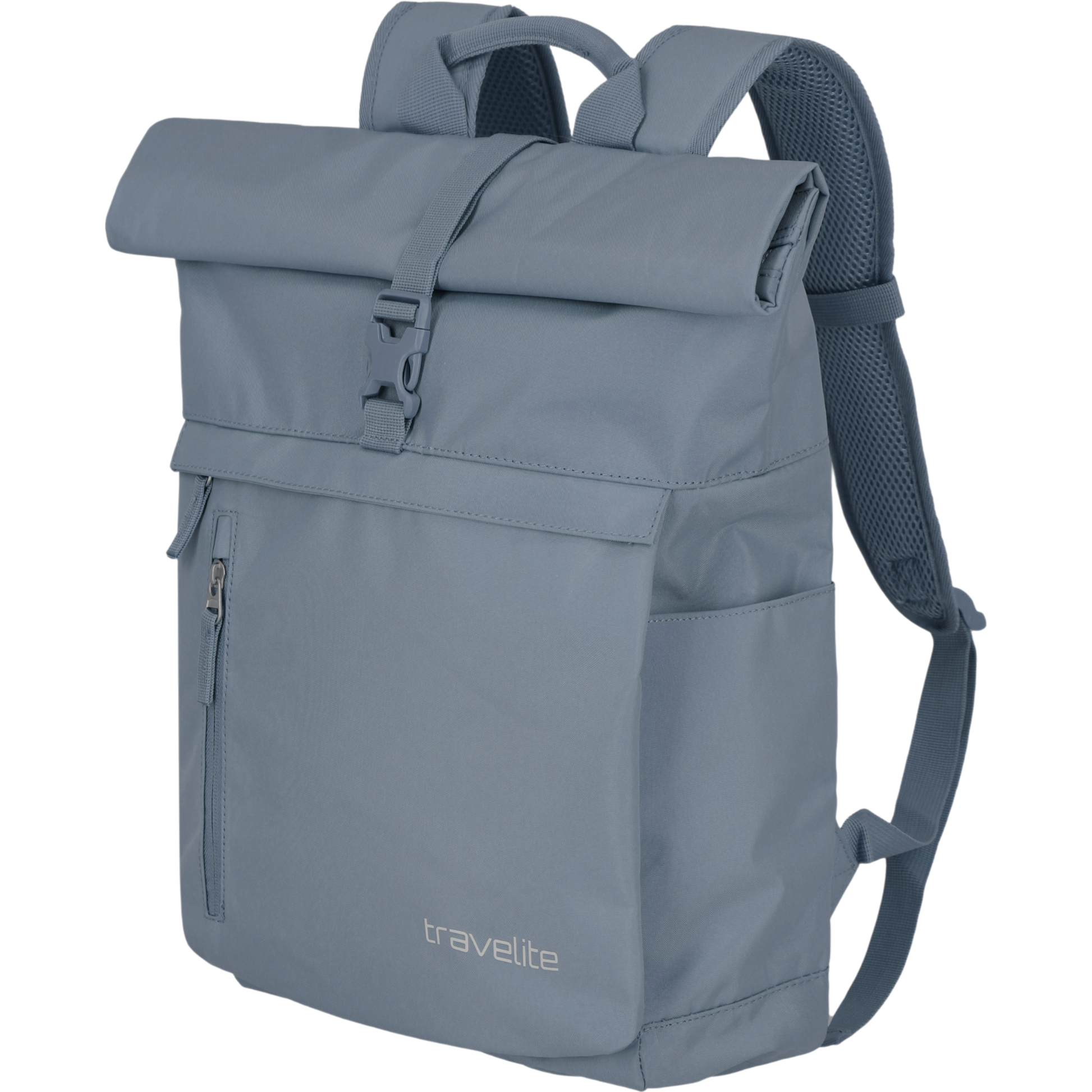 Travelite Basics Rolltop-Rucksack 60 cm -Rauchblau KOFFER-PLUS.COM
