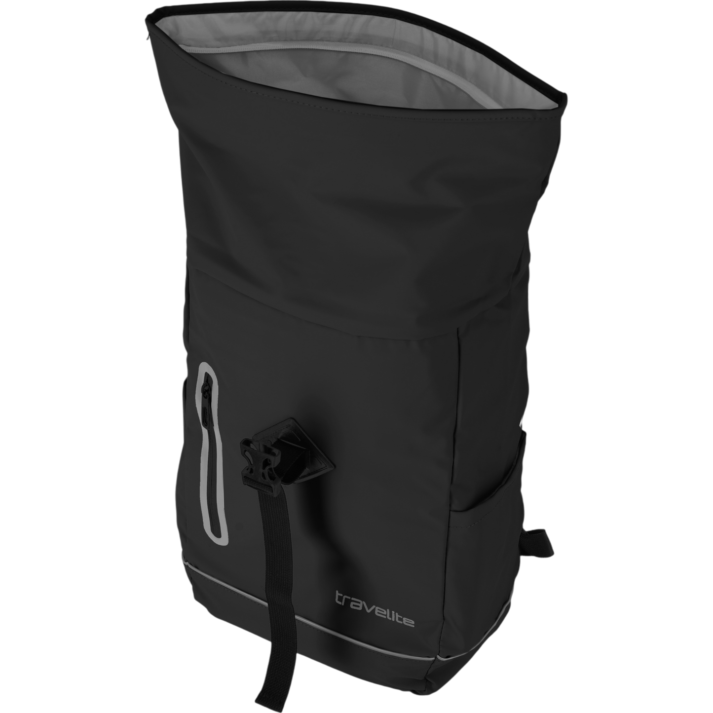 Travelite Basics Rollup Rucksack aus Plane 48 cm -Schwarz KOFFER-PLUS.COM