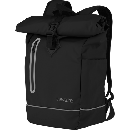 Travelite Basics Rollup Rucksack aus Plane 48 cm -Schwarz KOFFER-PLUS.COM