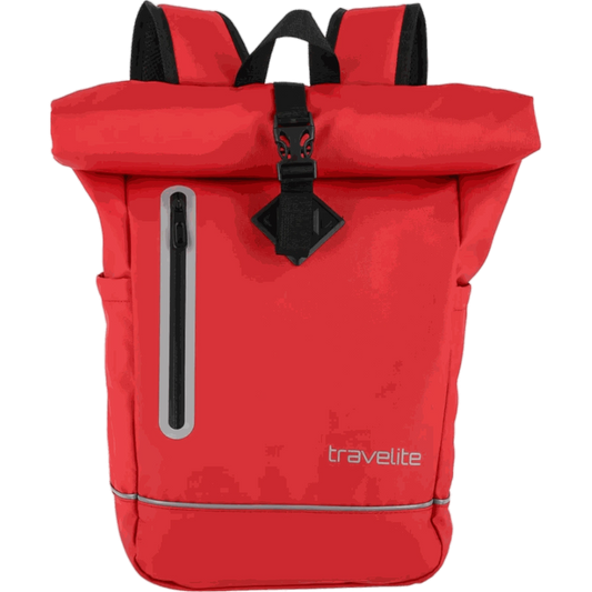 Travelite Basics Rollup Rucksack aus Plane 48 cm -Rot KOFFER-PLUS.COM