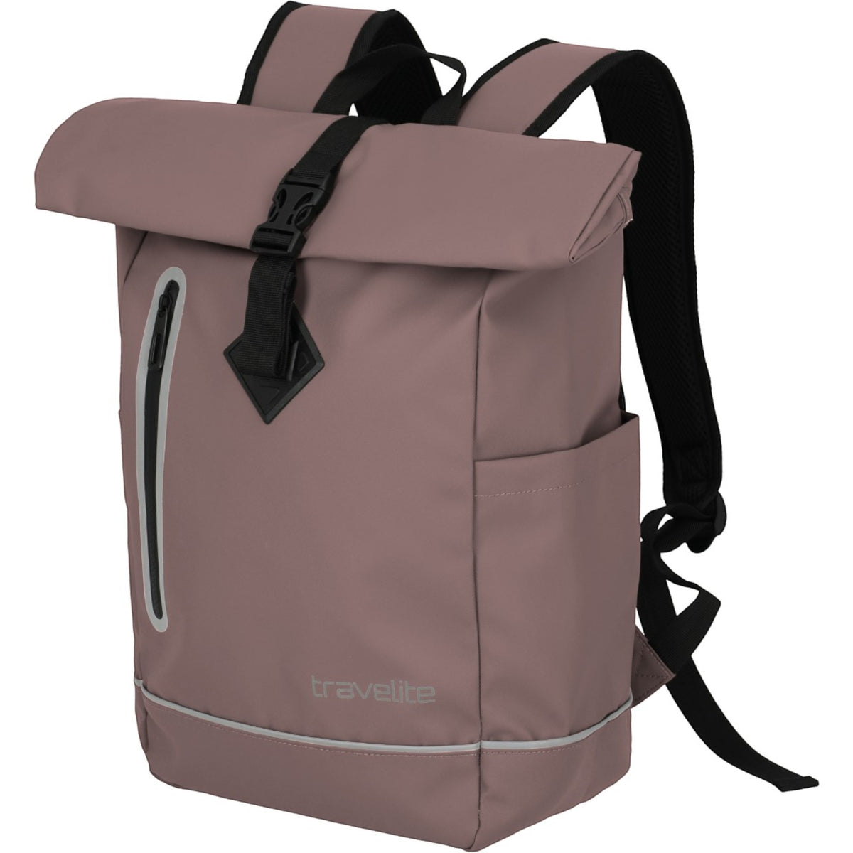 Travelite Basics Rollup Rucksack aus Plane 48 cm -Blush KOFFER-PLUS.COM