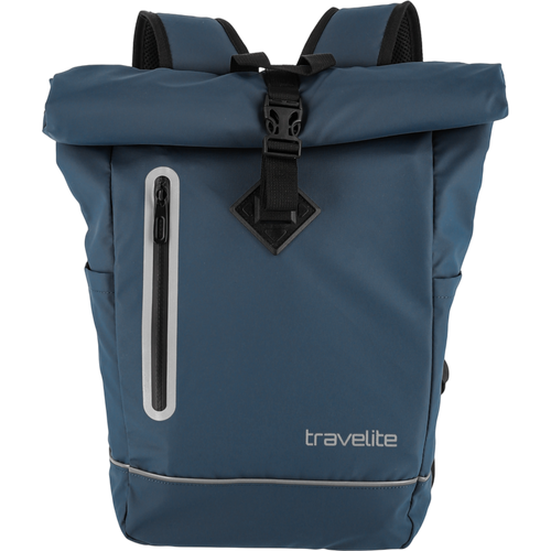 Travelite Basics Rollup Rucksack aus Plane 48 cm -Marine