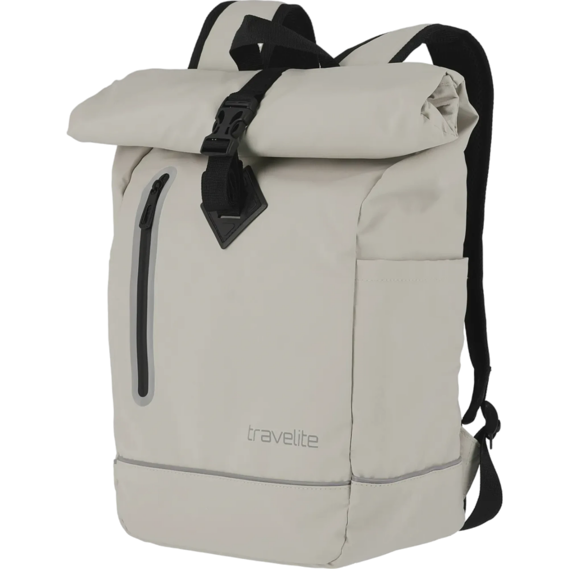 Travelite Basics Rollup Rucksack aus Plane 48 cm -Elfenbein KOFFER-PLUS.COM