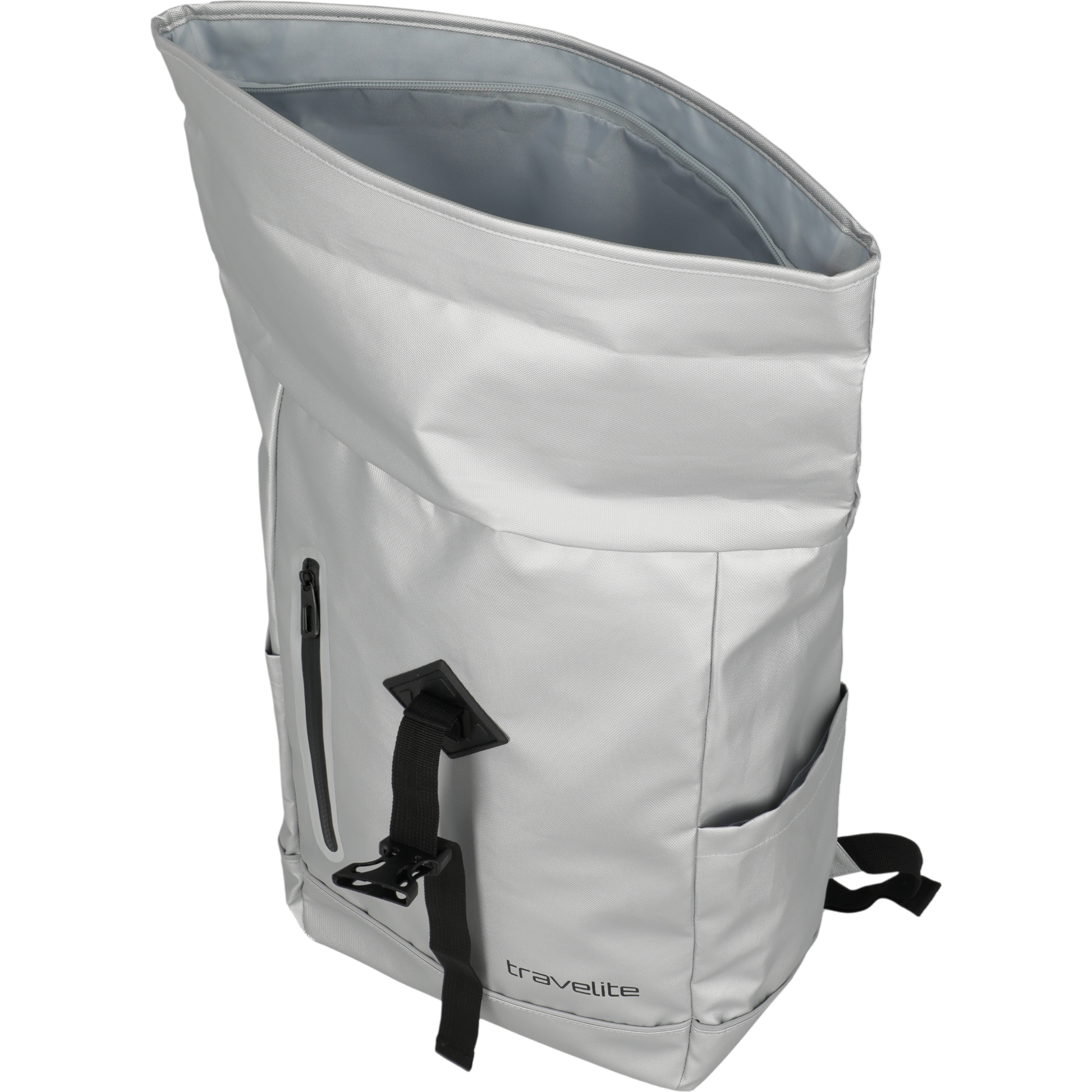 Travelite Basics Rollup Rucksack aus Plane 48 cm -Silver KOFFER-PLUS.COM