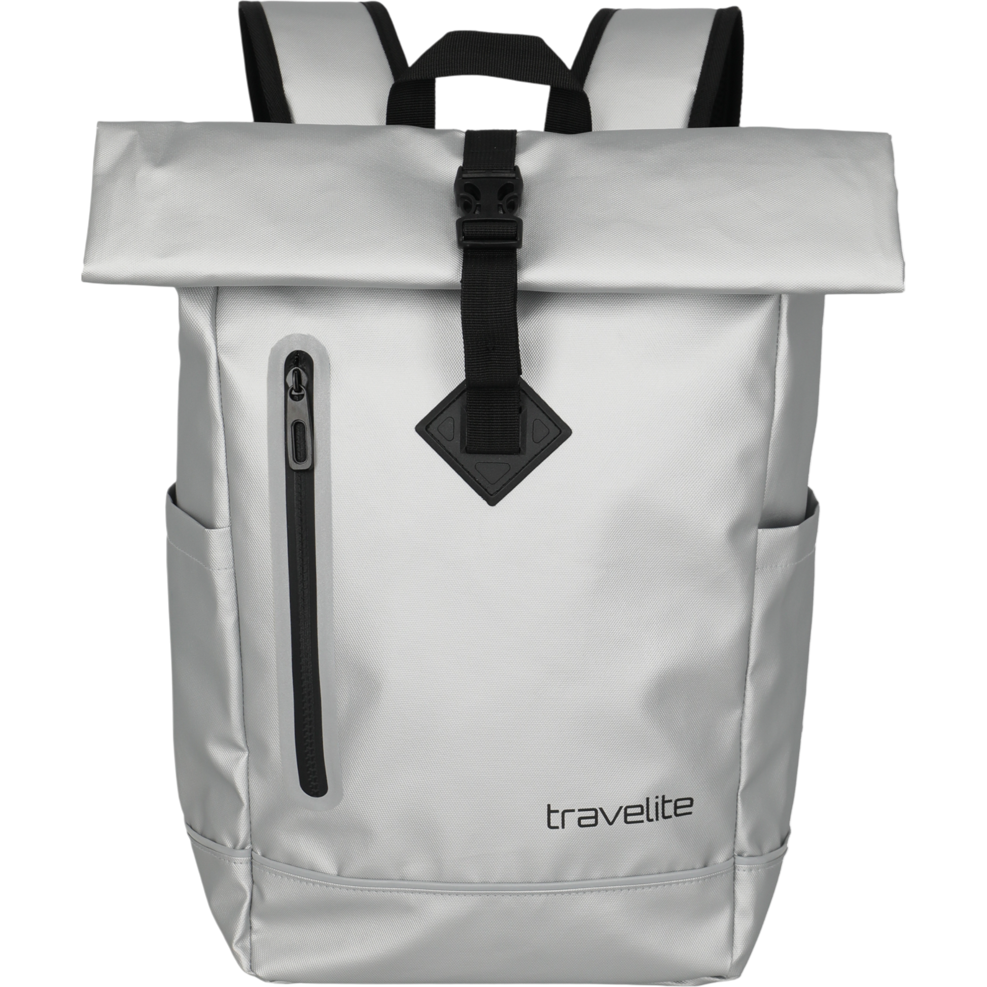 Travelite Basics Rollup Rucksack aus Plane 48 cm -Silver KOFFER-PLUS.COM