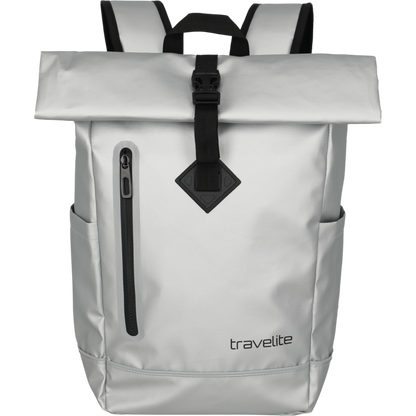 Travelite Basics Rollup Rucksack aus Plane 48 cm -Silver KOFFER-PLUS.COM