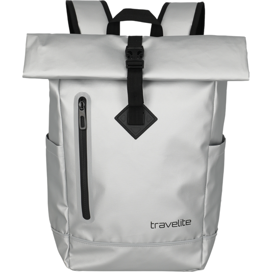Travelite Basics Rollup Rucksack aus Plane 48 cm -Silver KOFFER-PLUS.COM