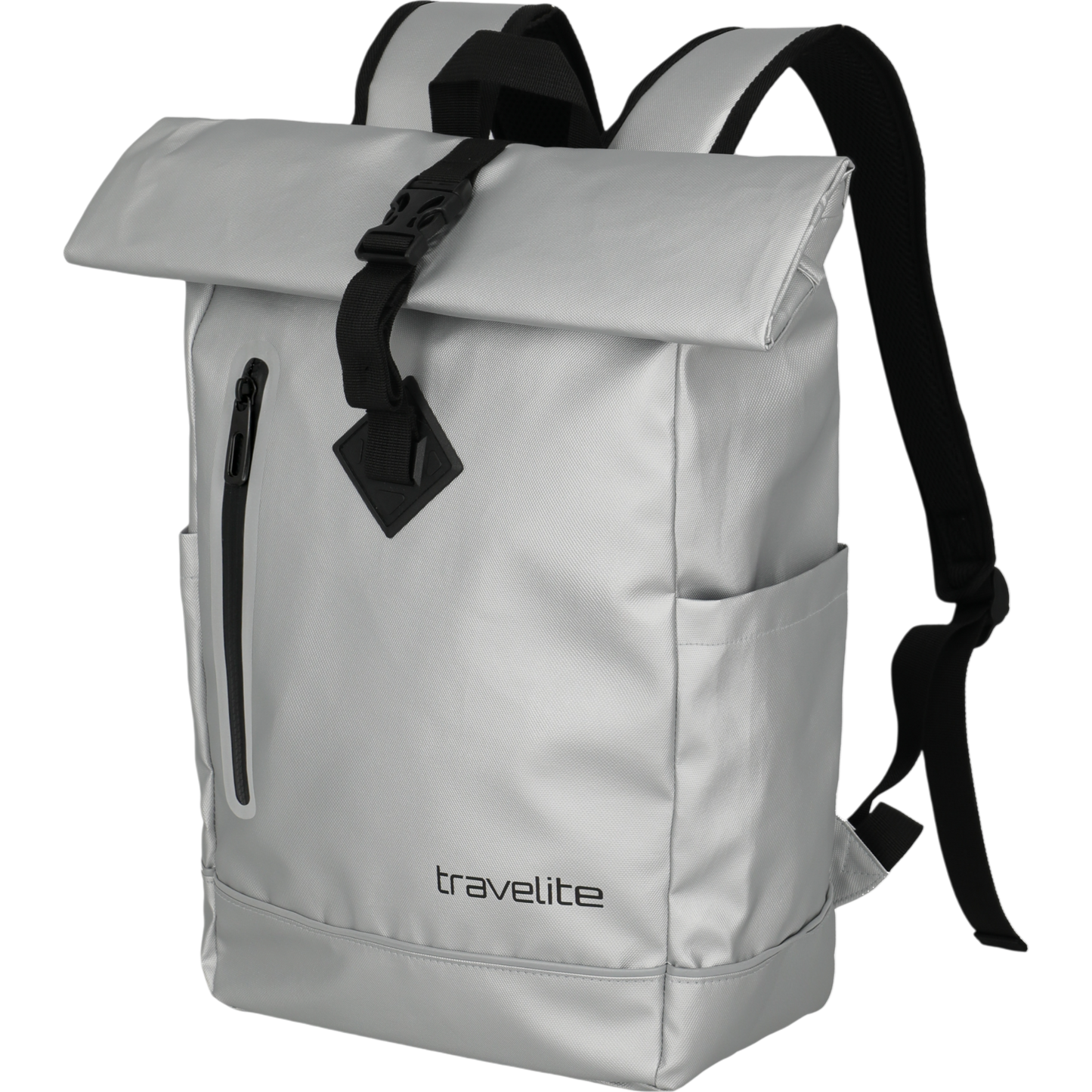 Travelite Basics Rollup Rucksack aus Plane 48 cm -Silver KOFFER-PLUS.COM