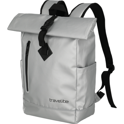 Travelite Basics Rollup Rucksack aus Plane 48 cm -Silver KOFFER-PLUS.COM