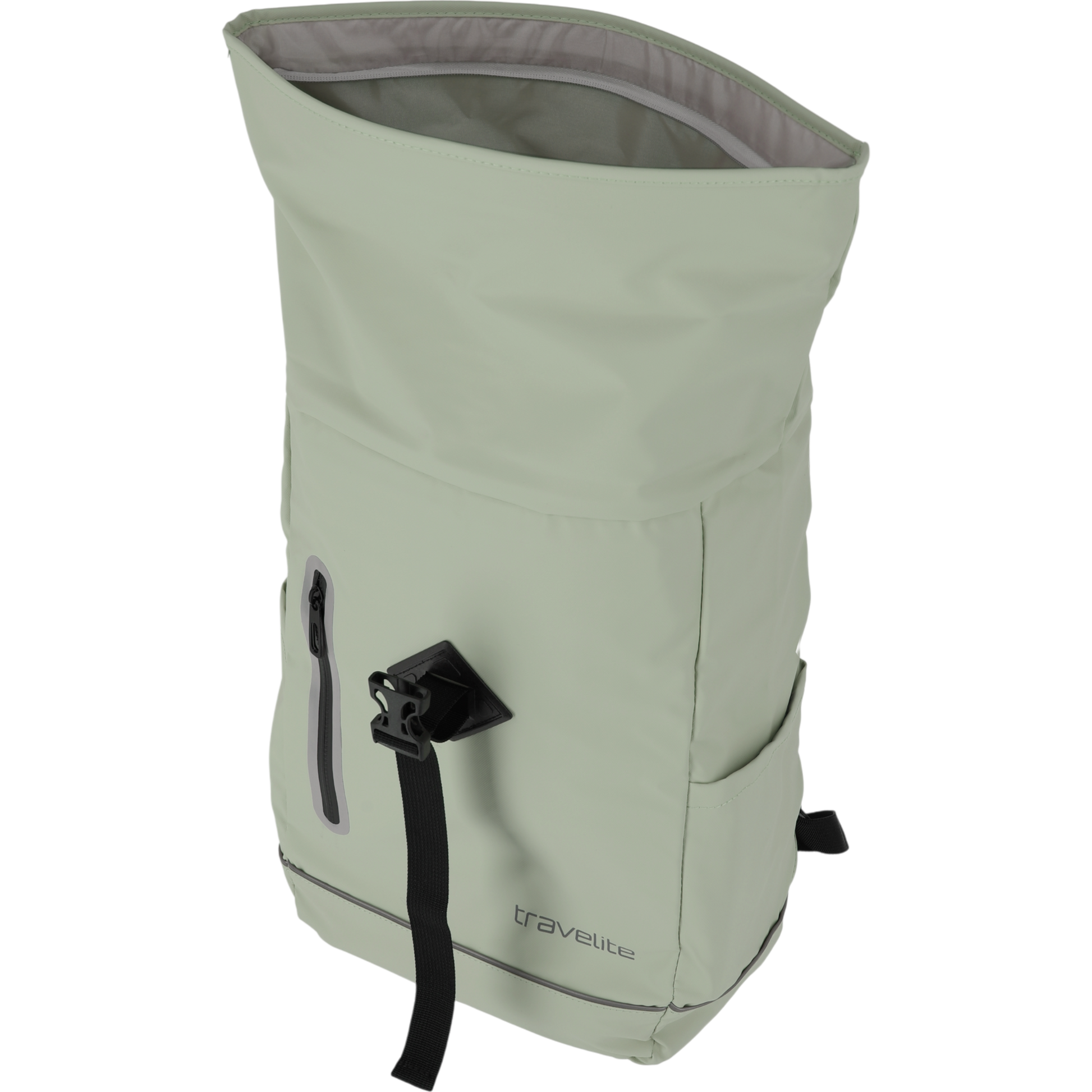 Travelite Basics Rollup Rucksack aus Plane 48 cm -Hellgrün KOFFER-PLUS.COM