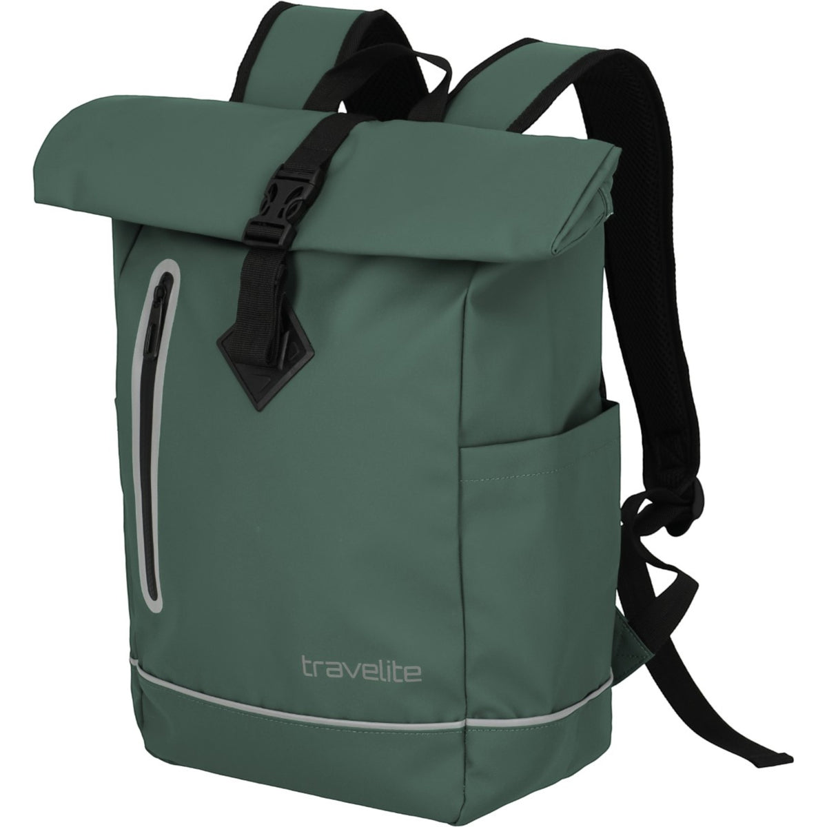 Travelite Basics Rollup Rucksack aus Plane 48 cm -Pine Green KOFFER-PLUS.COM