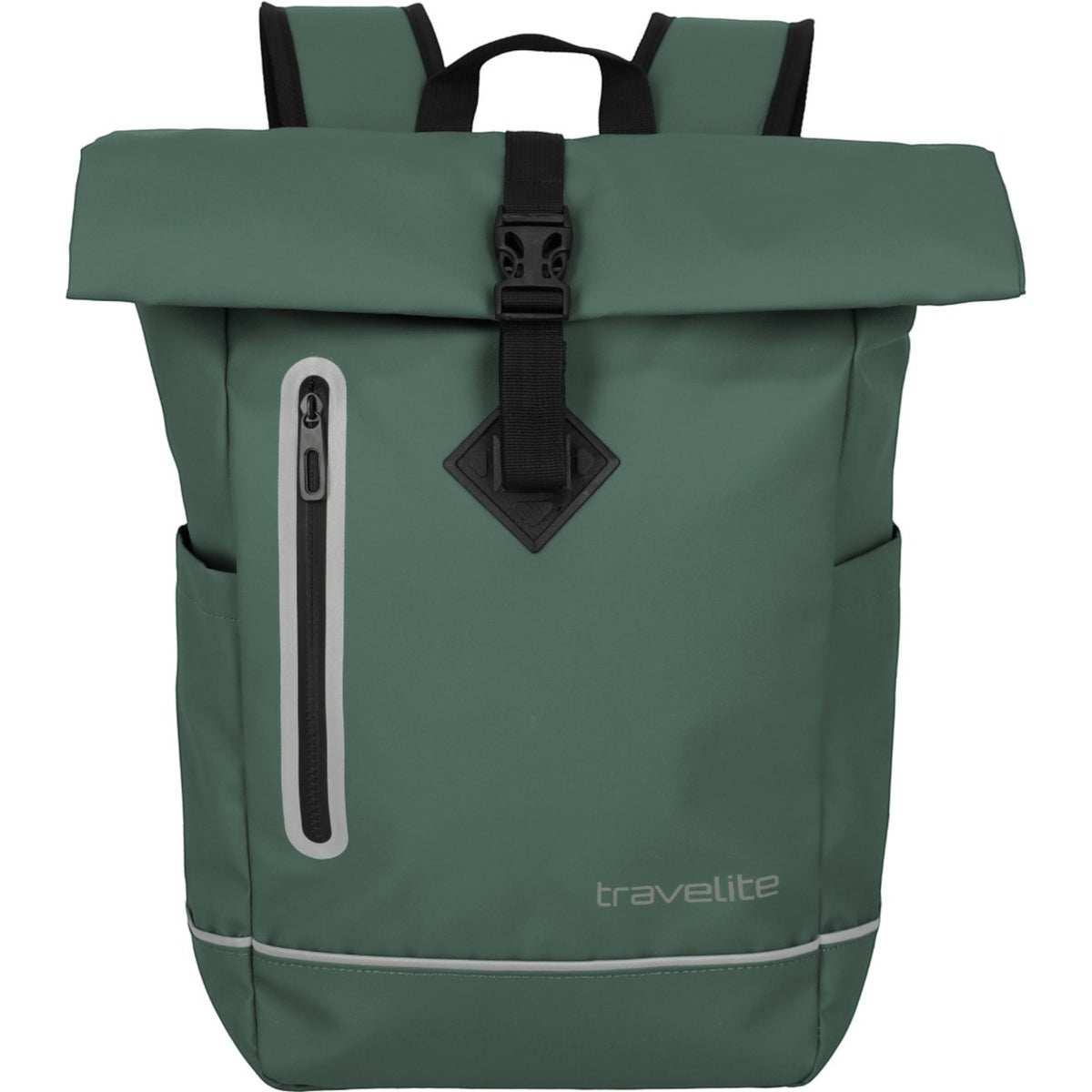 Travelite Basics Rollup Rucksack aus Plane 48 cm -Pine Green KOFFER-PLUS.COM
