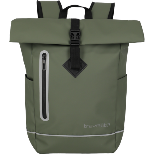 Travelite Basics Rollup Rucksack aus Plane 48 cm -Olive