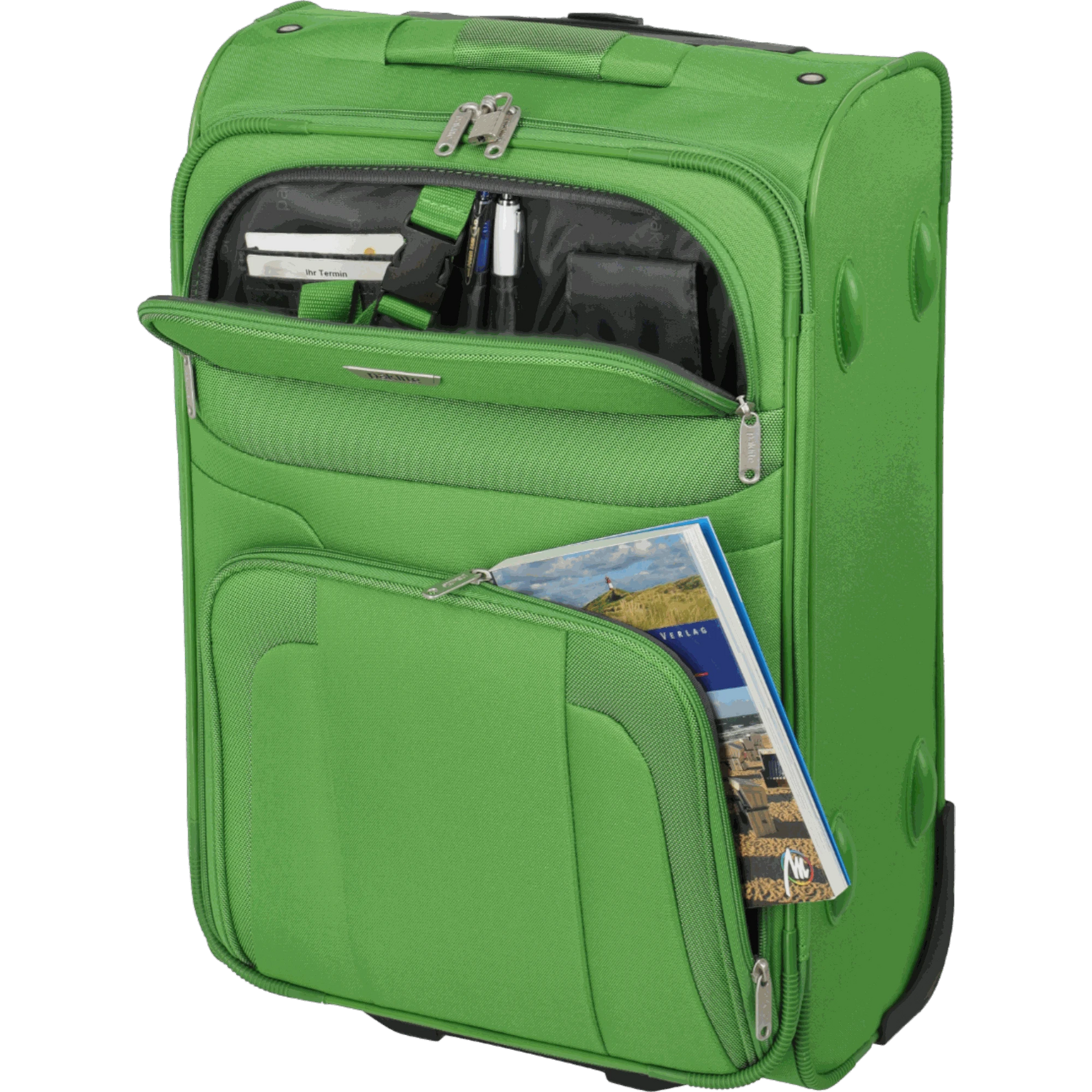 paklite Orlando 2-Rad-Bordtrolley S 53 cm -Grün KOFFER-PLUS.COM
