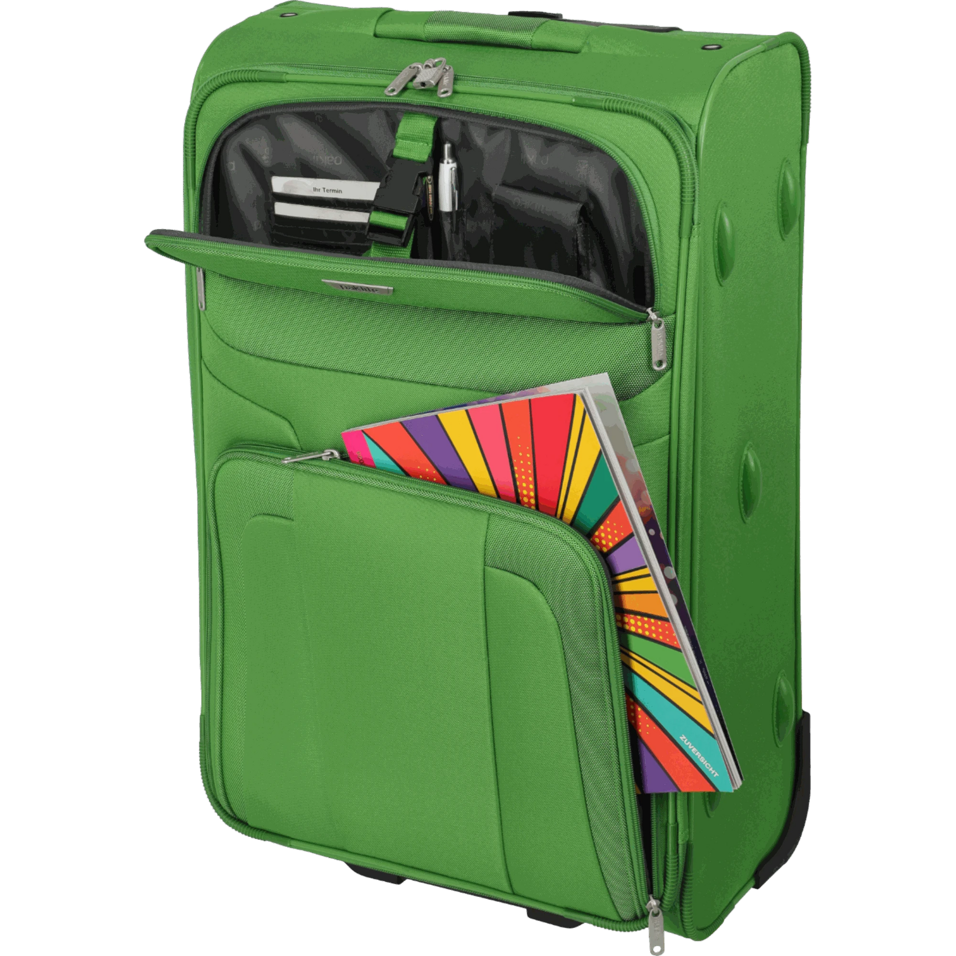 paklite Orlando 2-Rad-Trolley M 63 cm -Grün KOFFER-PLUS.COM