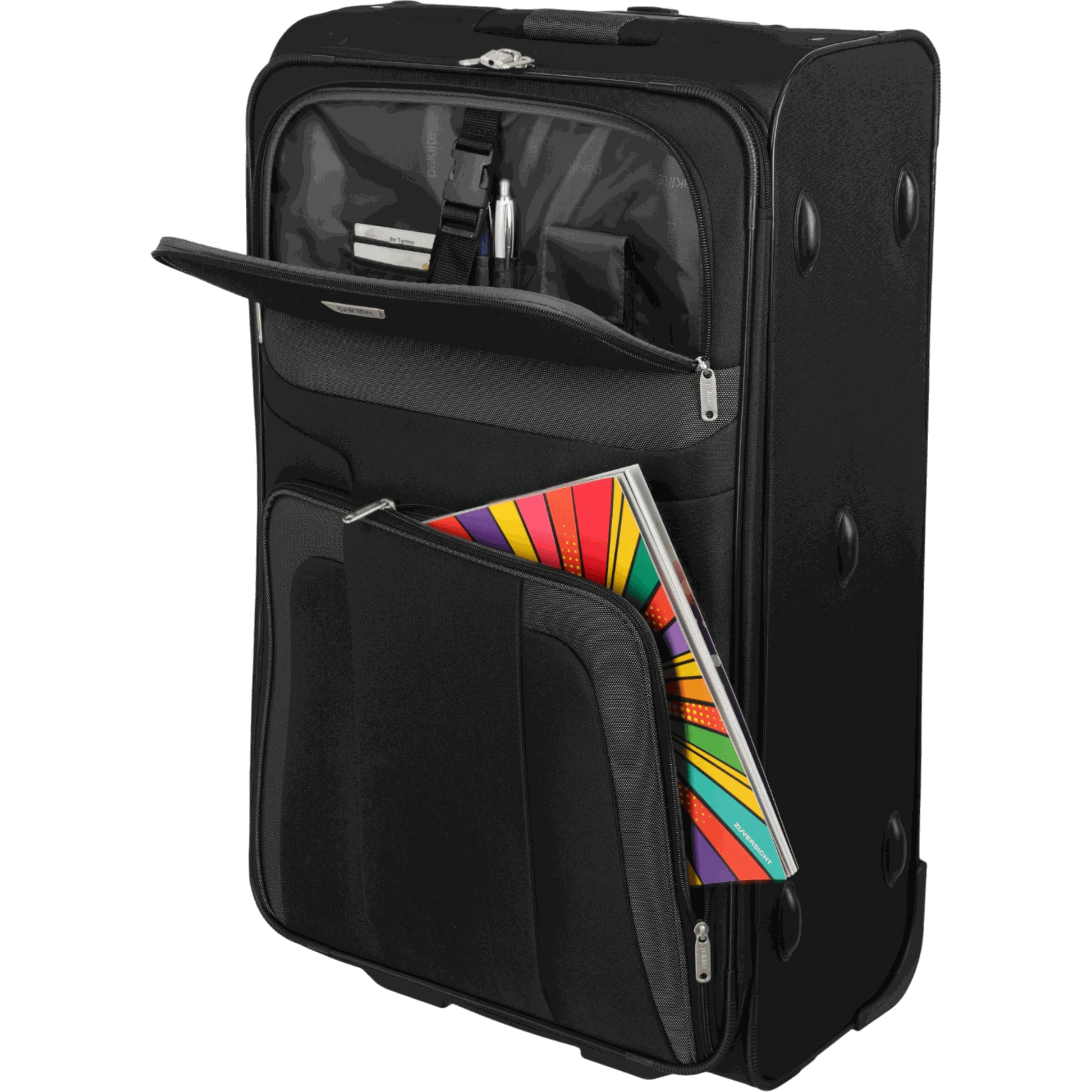 paklite Orlando 2-Rad-Trolley L 73 cm -Schwarz KOFFER-PLUS.COM