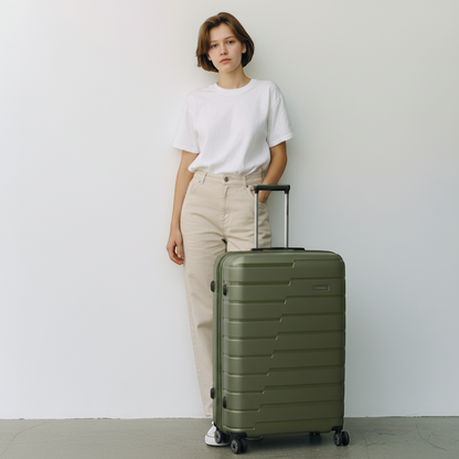 Travelite Air Base 4-Rollen-Trolley L 77 cm -Olive KOFFER-PLUS.COM