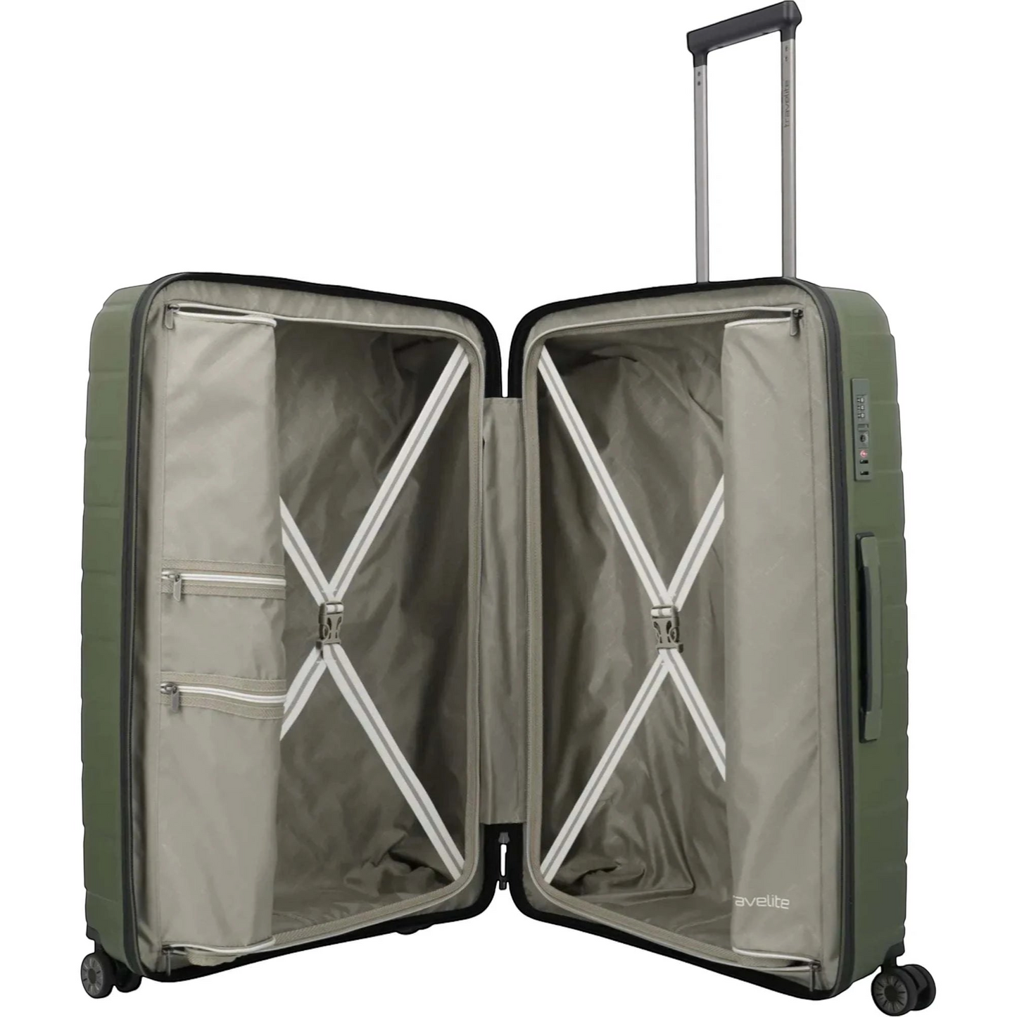 Travelite Air Base 4-Rollen-Trolley L 77 cm -Olive KOFFER-PLUS.COM
